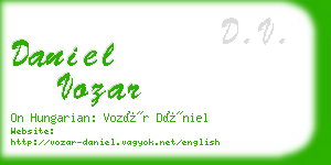 daniel vozar business card